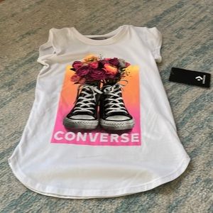 Girls converse tshirt